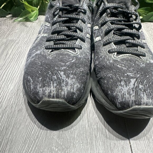 Asics Gel-Nimbus 24 Platinum Lace-Up Black Synthetic Mens Running Shoes 8.5 main image 6